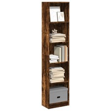 Libreria Grigio Cemento 60x24x74,5cm in Multistrato Scaffali Espositore vidaXL