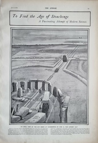 1901 stampa stonehenge - stampa, ideale