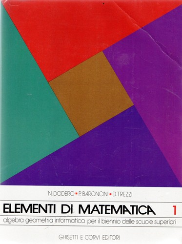 Elementi di matematica - aa.vv..,