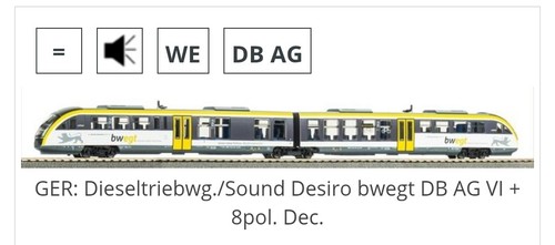 Piko desiro railcar 52980 - piko, db