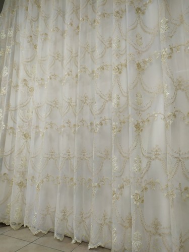 Tende metro tulle ricamato - a,