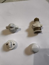 Portalampada Rari ORIGINALI in Ceramica e Prese Laterali VINTAGE STOCK Pz 4