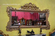 Specchiera dorata stile