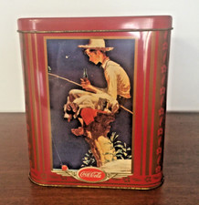 COCA COLA  GRANDE SCATOLA DI LATTA  VINTAGE CM  H.21X18X15