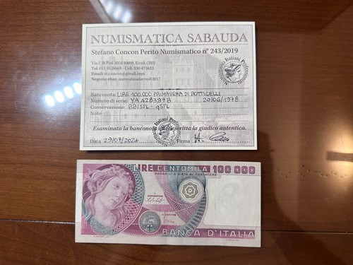 Repubblica lire 100000 - lire,