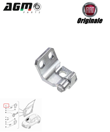 Cerniera superiore porta - cerniera,