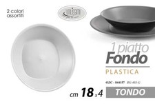 PIATTO FONDO TONDO PLASTICA