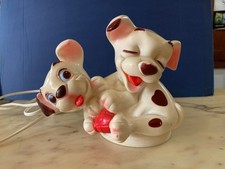 VINTAGE ABAT JOUR PUPAZZO GOMMA CARICA DEI 101 WALT DISNEY LEDRAPLASTIC LEDRA