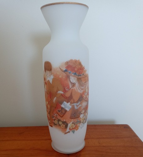 Vaso vintage vetro - , satinato