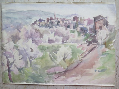 Vecchio dipinto pittore - dipinto, locale