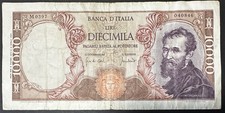 LIRE 10000 MICHELANGELO DECR. 08/06/1970 E 12/04/1962