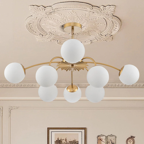 Lampadario bolle vetro - lampadario, a