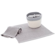 Set lavette bagno con cestino