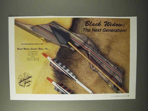 1995 black widow - black, bows