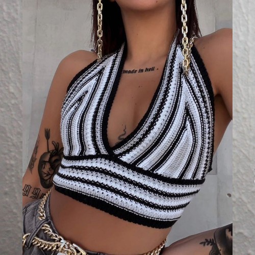 Top donna filo maglia sexy - top,