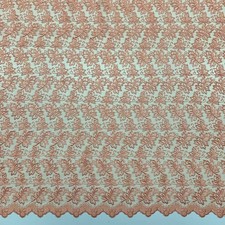 Tessuto Tulle Ricamato Foglie