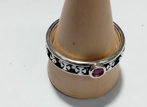 Anello fede croce - fede, discoide