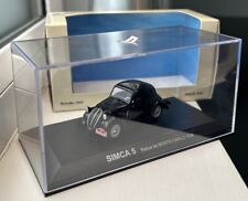 NOREV Simca 5 (Fiat Topolino) 1938 Rally di Montecarlo 1:43 pressofuso nero con scatola