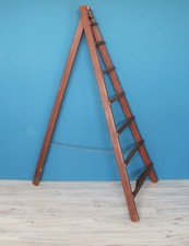 Grande Scala Agricola in legno restaurata vintage modernariato industrial '900