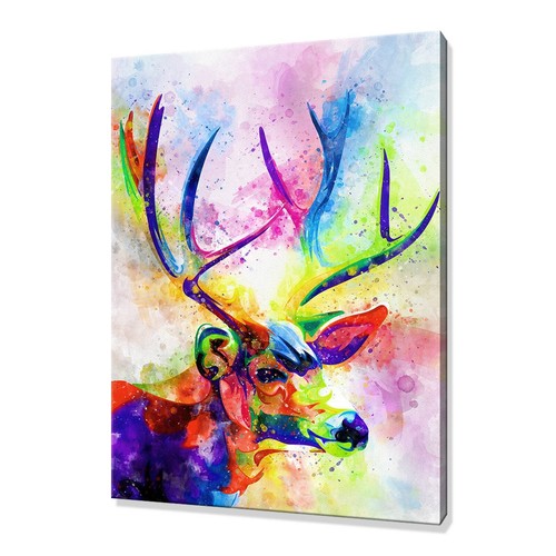 Cervo colorato arte - , parete