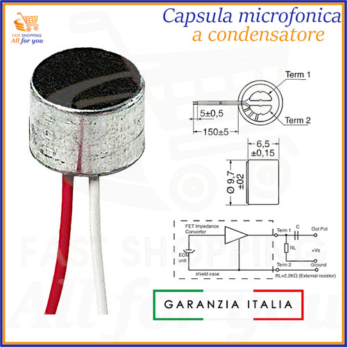 Capsula per microfono - capsula,