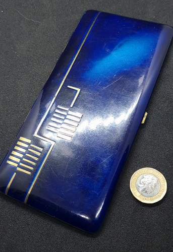 Gorgeous art deco blue gold - art,