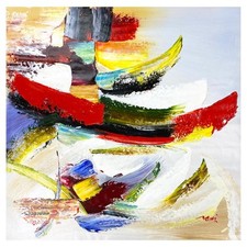 Quadro acrilico originale Mani su tela firmato a mano arte