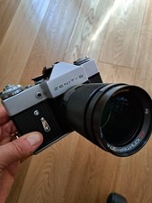 CAMERA REFLEX ZENIT B + lens  jupiter 37 A 3,5/135 + Eyemik 1:2,8 / 28mm usato