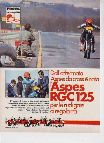 Pubblicita test moto aspes - ,