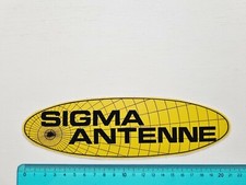 ADESIVO SIGMA ANTENNE STICKER AUTOCOLLANT VINTAGE 80s ORIGINAL