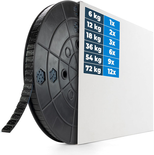6kg rotolo pesi - 6kg, nero
