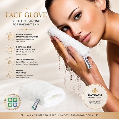 Guanto viso raypath rimuove - guanto,