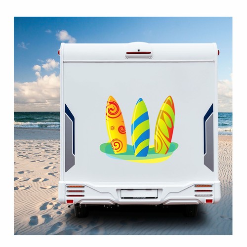 Adesivo camper surfista