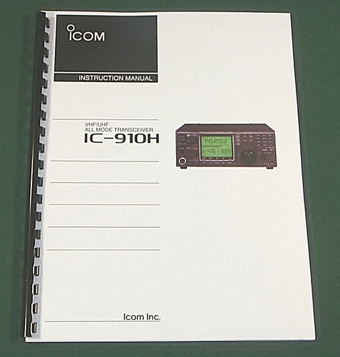 Icom 910h manuale di - ic-910h,