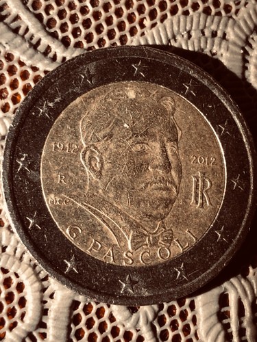 Moneta rara euro pascoli - euro, g.pascoli