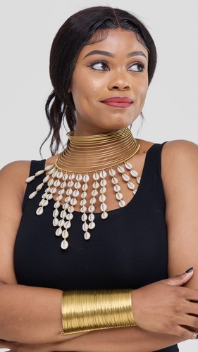 Collana girocollo ottone - collana,
