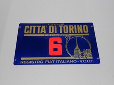 2° RADUNO CITTA DI TORINO 1971 REGISTRO FIAT ITALIANO V.C.C.T. TARGA (S)