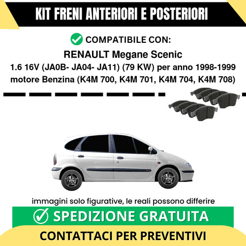 Pastiglie freno ant post - freno,
