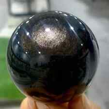 Minerali *** SFERA IN OSSIDIANA ORO ARGENTO