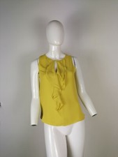 ZARA MAGLIETTA MAGLIA T- SHIRT BLUSA DONNA TAGLIA XS COLORE GIALLO 