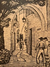 Belle Gravure Sur Bois Papier