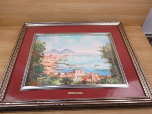 Vecchio quadro dipinto golfo - vecchio,