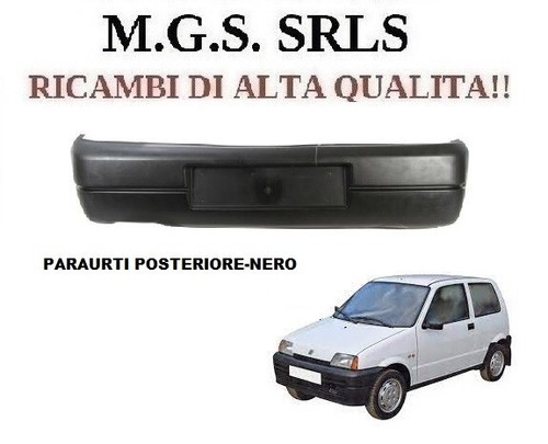 Paraurti posteriore nero - paraurti,