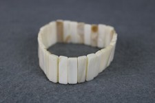 Bracciale IN MADRE PERLA NATURALE Braccialetto Elasticizzato Elastico da Donna