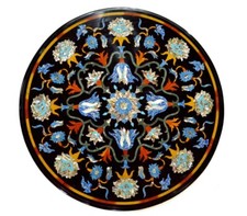Tavolo Da 18" In Marmo Nero