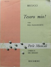 spartito musicale tesoro mio becucci pianoforte perle musicali chiesa del maglio