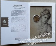SAN MARINO 2025 MICHELANGELO BUONARROTI CLEOPATRA MONETA 2 EURO BLISTER FDC