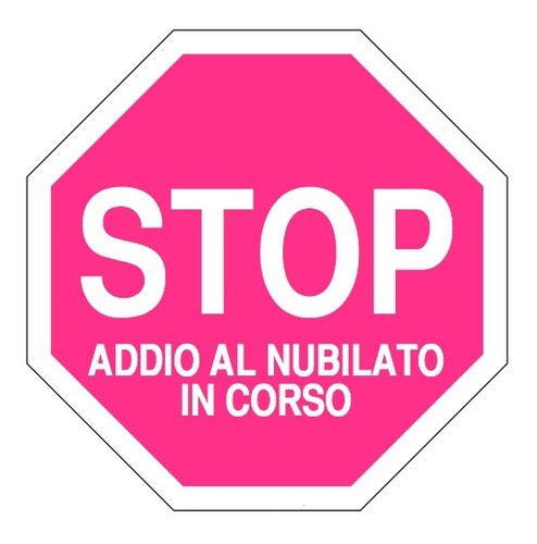 Cialda addio nubilato - addio,