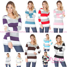 Cardigan sexy e trendy scollo a V tessuto ultra morbido maglione stile tunica taglia 8-14 FR1