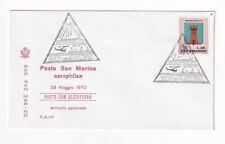 SAN MARINO 1970 - POSTE CON ELICOTTERO ANNULLO SPECIALE BUSTA FDC